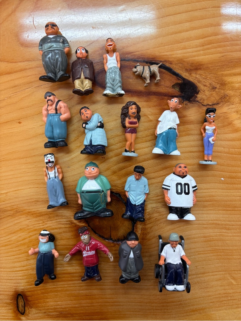 Lot Of 17 Homies Action Figures No Duplicates RARE Lil Homies Vintage 1.75”